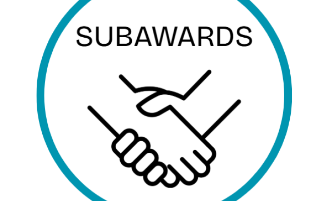 subawards: clip art of shaking hands