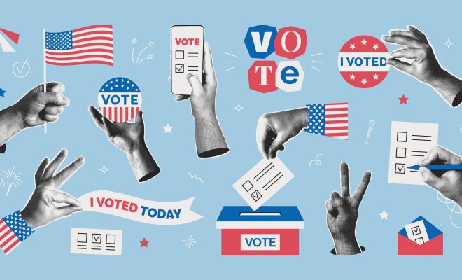 voting graphic with different voting activities