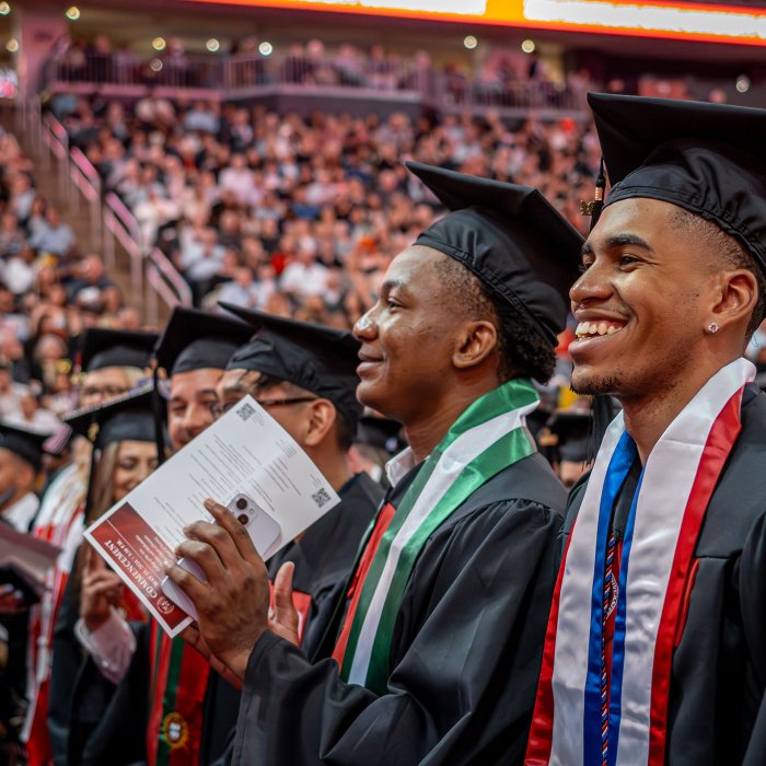 group of graduates smiling