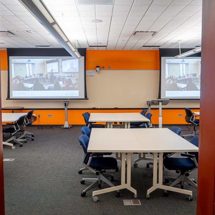 View of classroom from door