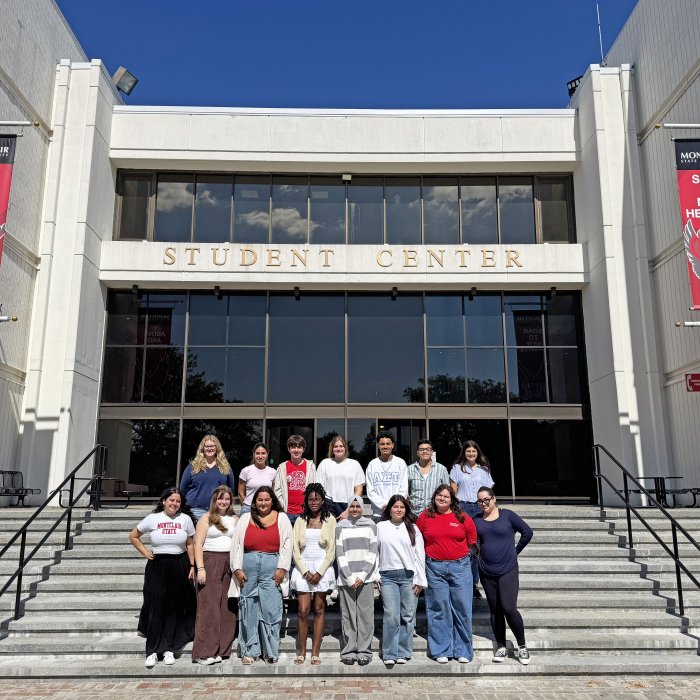 group of students a part of the future student affairs professionals program
