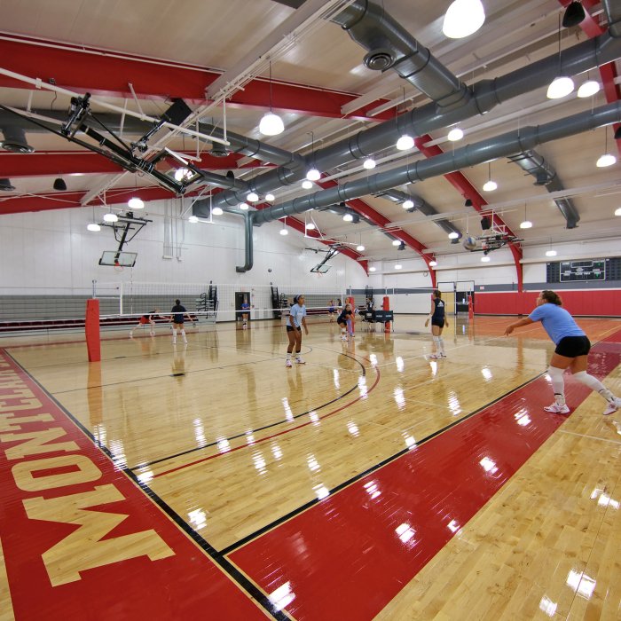 Basketball court for scout location