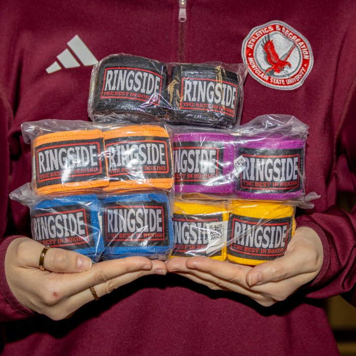 variety of boxing wraps being displayed
