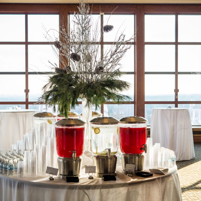 catering for holiday party in main ballroom