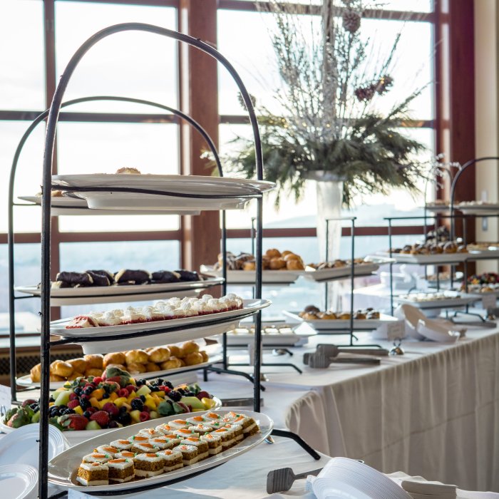 catering for holiday party in main ballroom