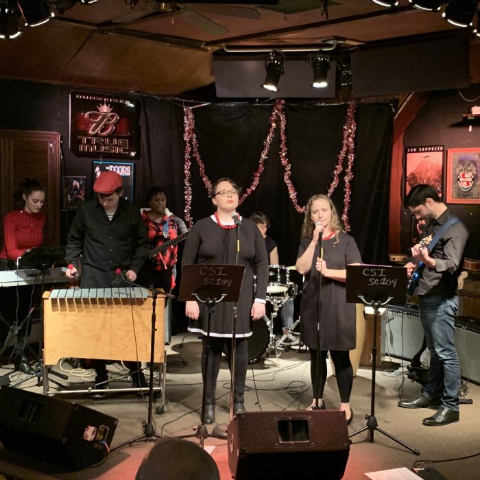 Music Education class performing in club