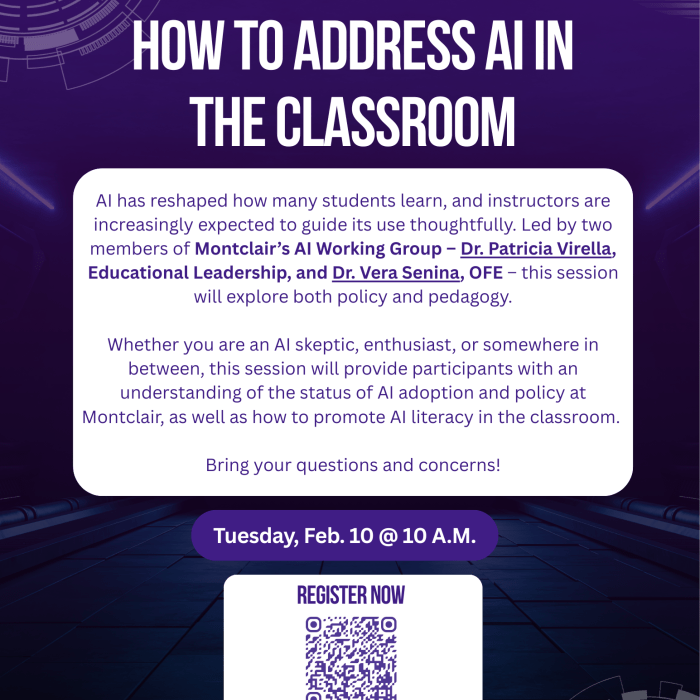 Just for Adjuncts How to Address AI in the Classroom flyer