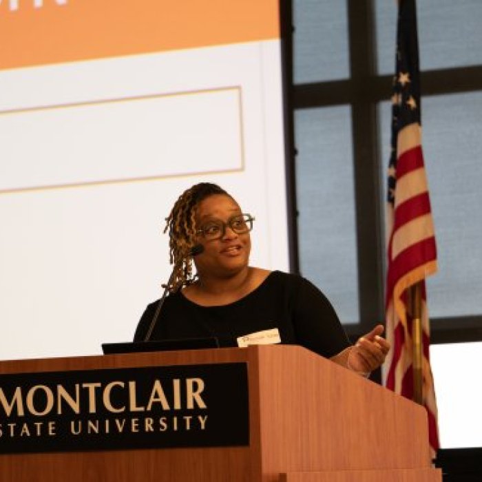 6th & 7th ELA educator Ms. Monique Walker addressed the graduates as keynote speakers.