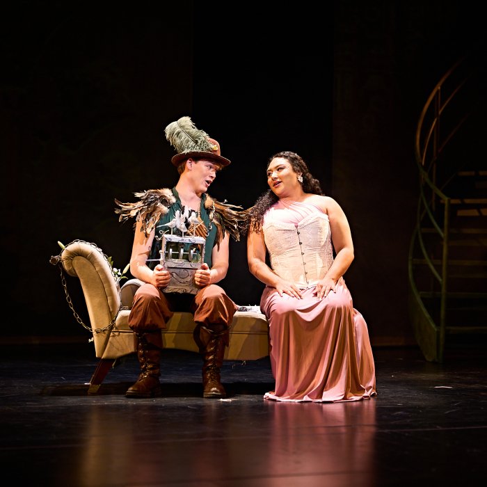 Two Magic Flute Opera Performer on stage 