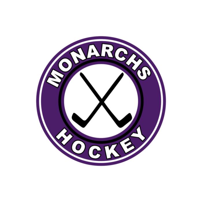 Logo of Monarchs Hockey team.