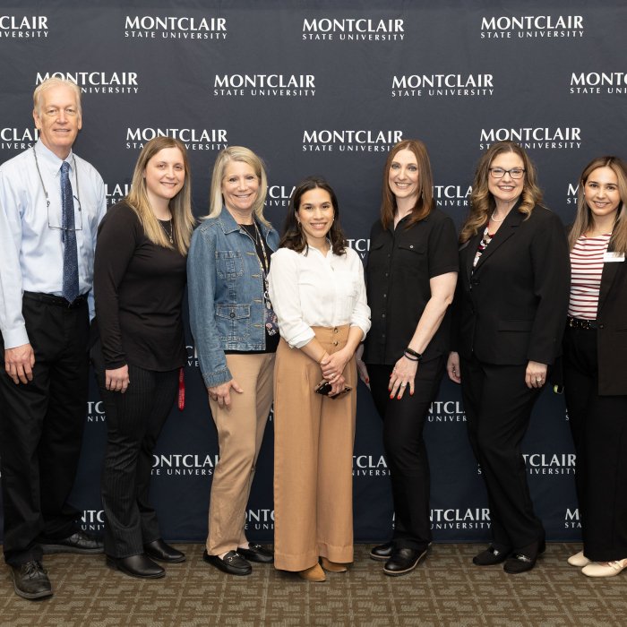 Staff from the College of Communication and Media pose at the Advising Excellence Awards 2026.
