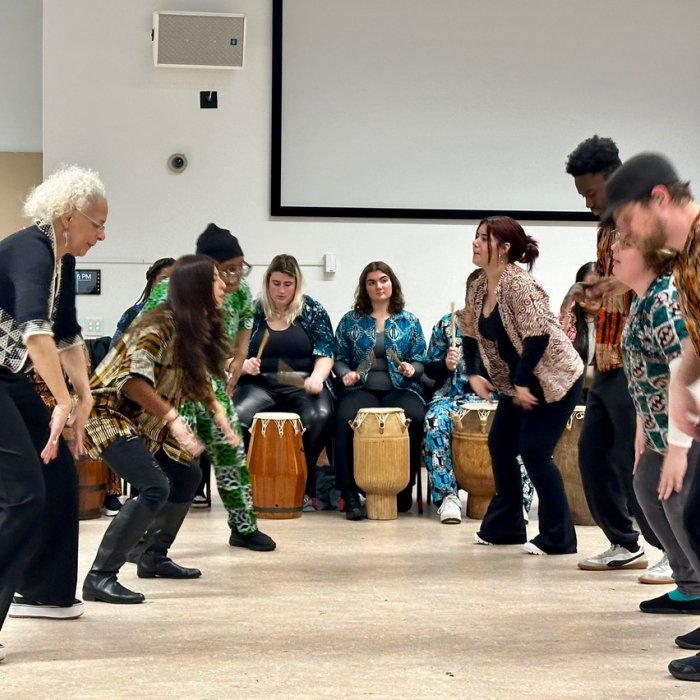 West African Drumming class performance