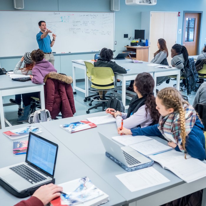 Shot of an Earth and Environment class