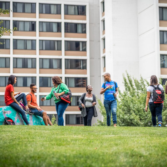 Students & Bohn Hall