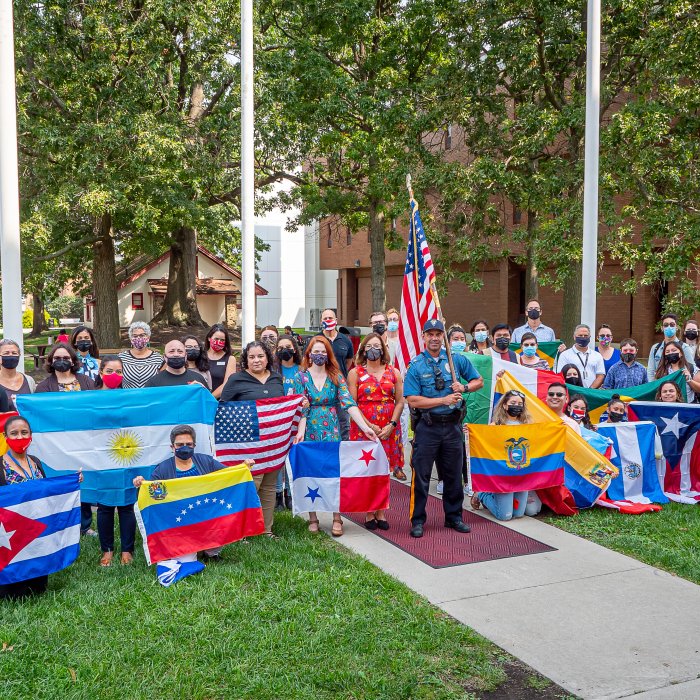 Hispanic Heritage Flag Raising_Group Photo