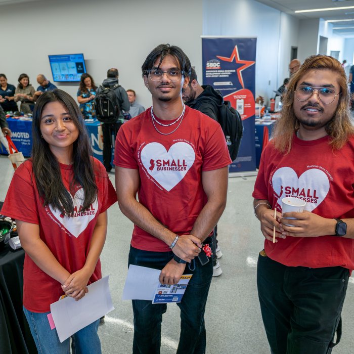 Student volunteers at the NJSBS