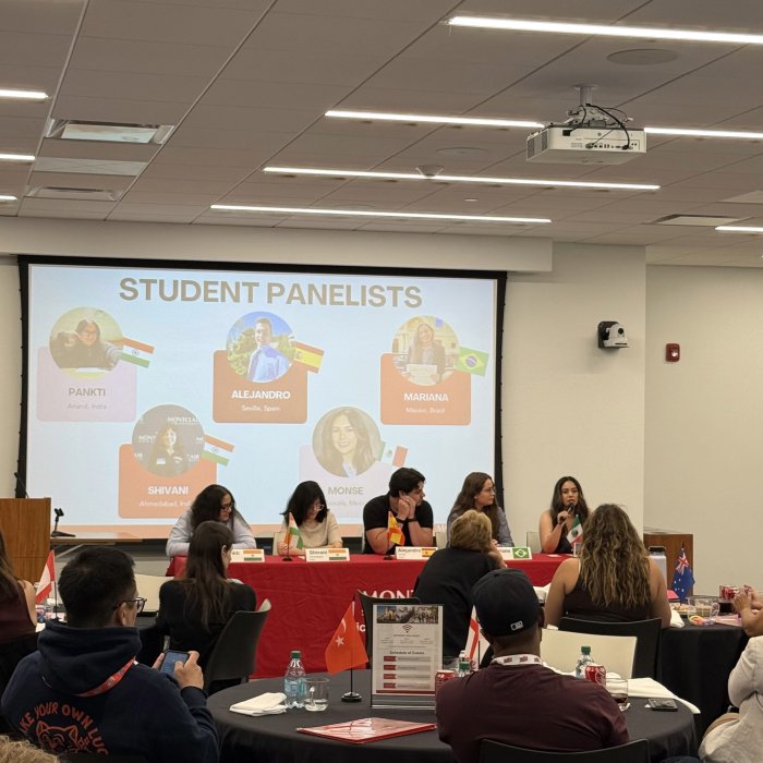 A picture of a student panel at the 2026 Metro New York Tour