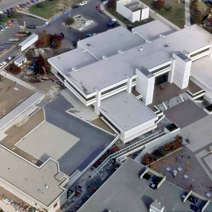 Aerial View of the Student Center with Annex