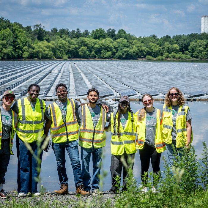 2026 Green Teams Interns for NJR visiting solar farm