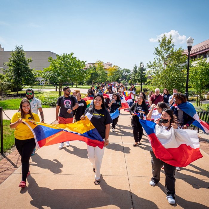Student Flag Procession