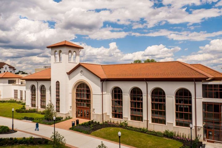 SCM building on a sunny day