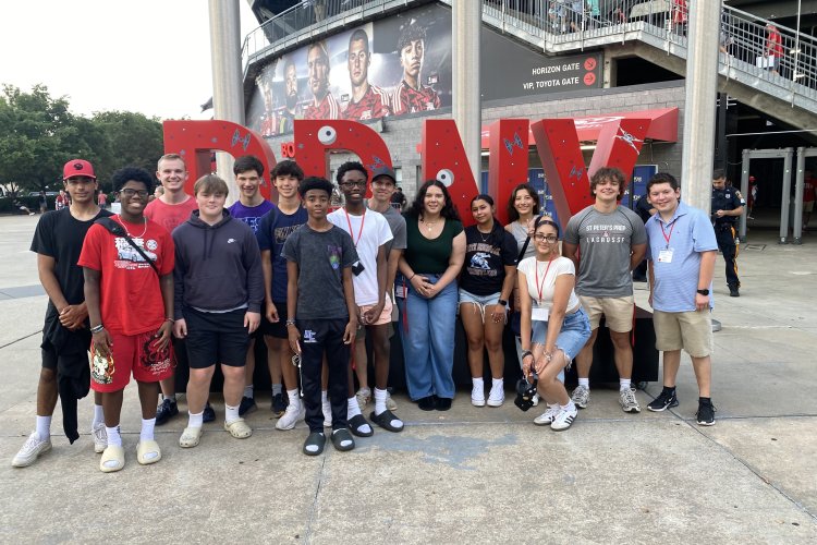 A trip to a Red Bulls game was an exciting part of the 2024 Sports Communication Pre-College Program at Montclair. 