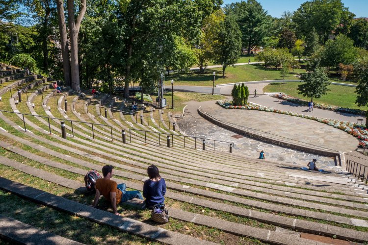 University Amphitheater photo taken from the top.