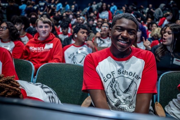 student smiling at EOF statewide conference