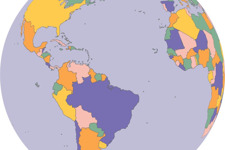 graphic of a colorful globe