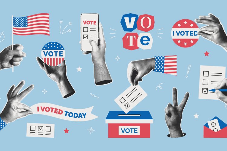 voting graphic with different voting activities