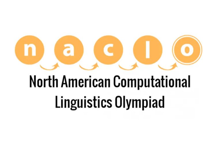 logo for NACLO, with each letter in a yellow circle