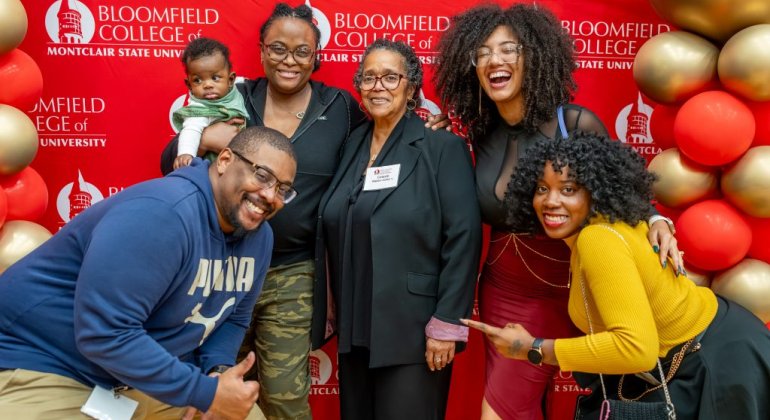 group of BC alumni at homecoming