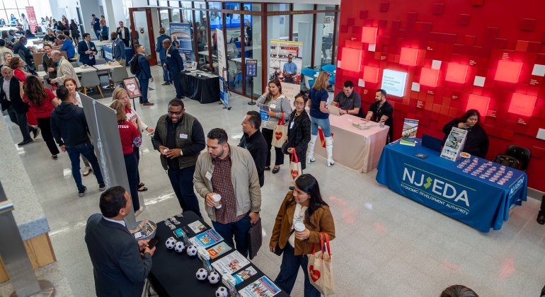 Sponsor tables at 2025 NJSBS