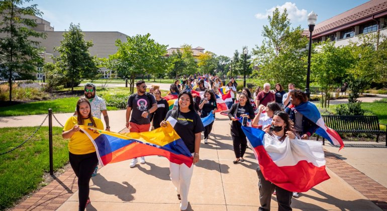 Student Flag Procession