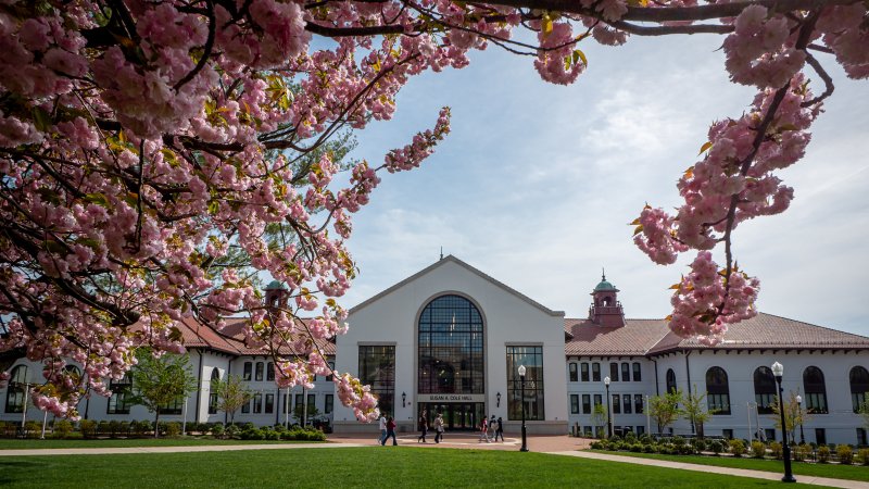 Cole Hall in Spring