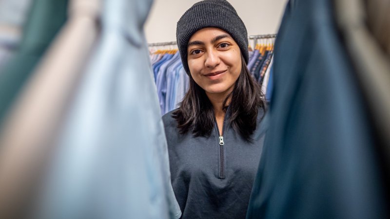 student employee at rocky's closet