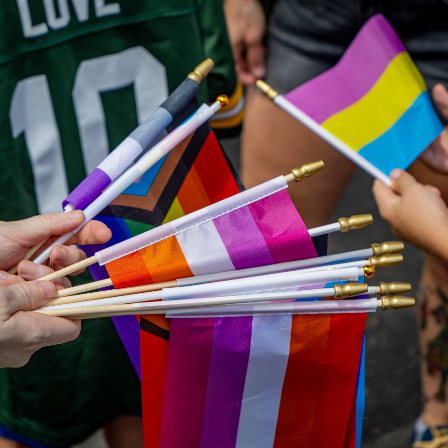 Colorful Pride Flags