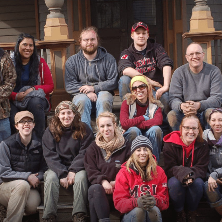 Group photo of volunteers for the Archaeology in Montclair project