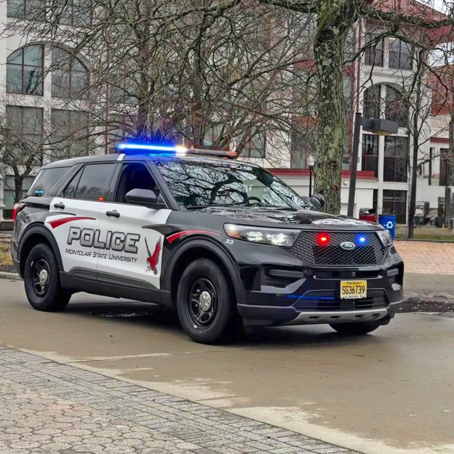 photo of a university police car outside