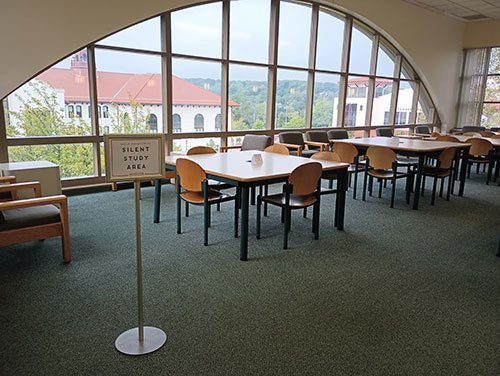 Silent Study Overlooking Cole Hall