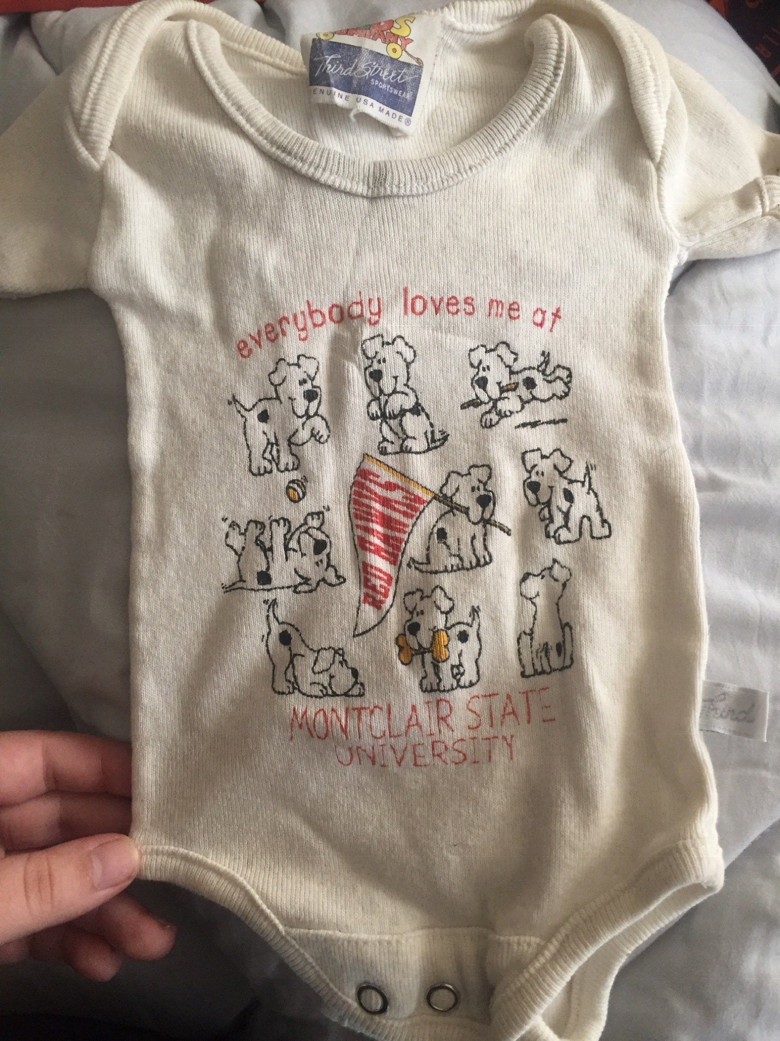photo of a baby's onesie