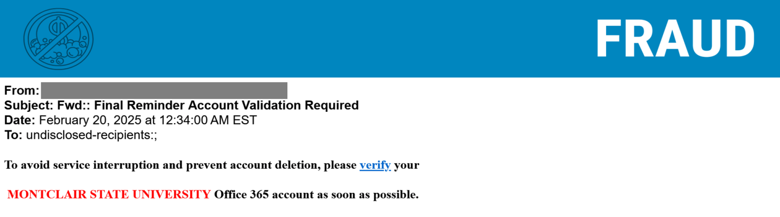 Screenshot of a phishing email about account deletion.