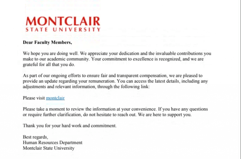 Screenshot of the document associated with the benefits phish.