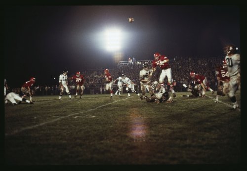 a football game in 1971