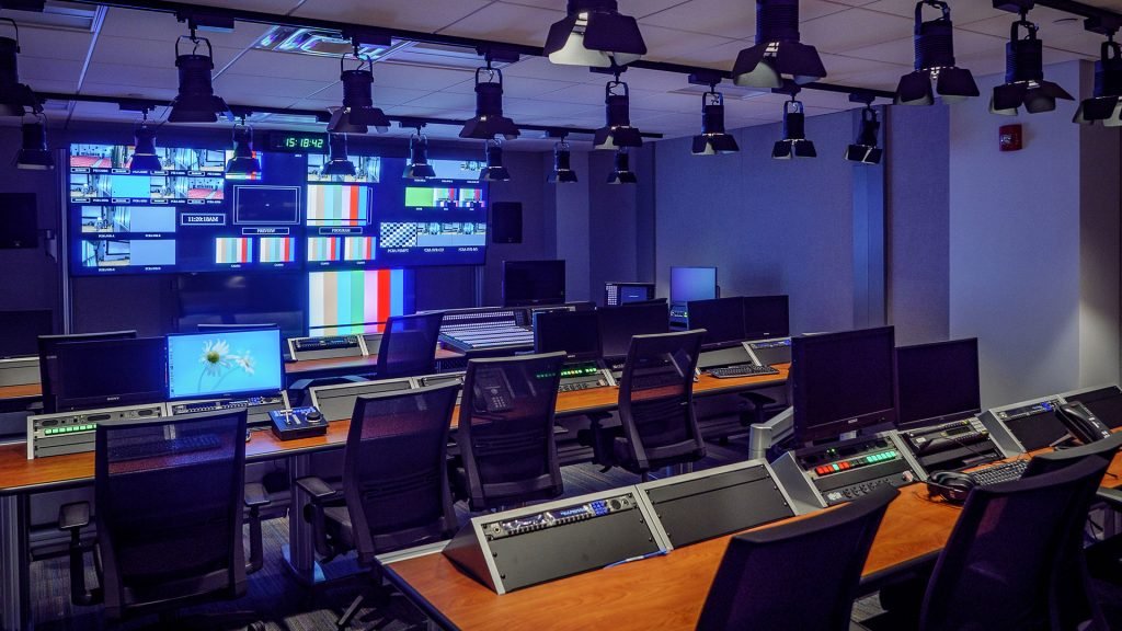 Studio A Control Room in SCM Building