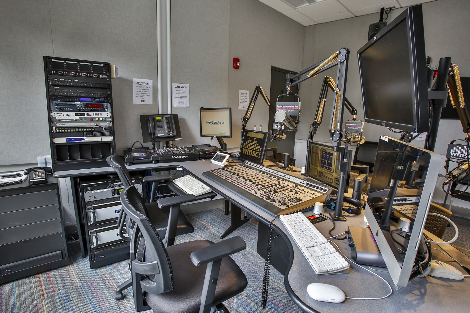 Radio station studio image