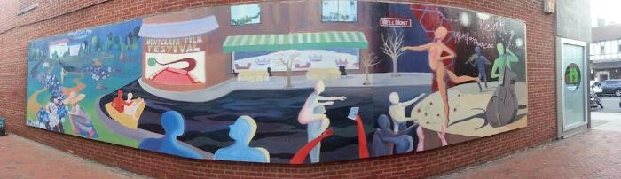Celebrating Montclair Arts mural from September 2015