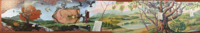 History of Montclair mural, painted in 2009