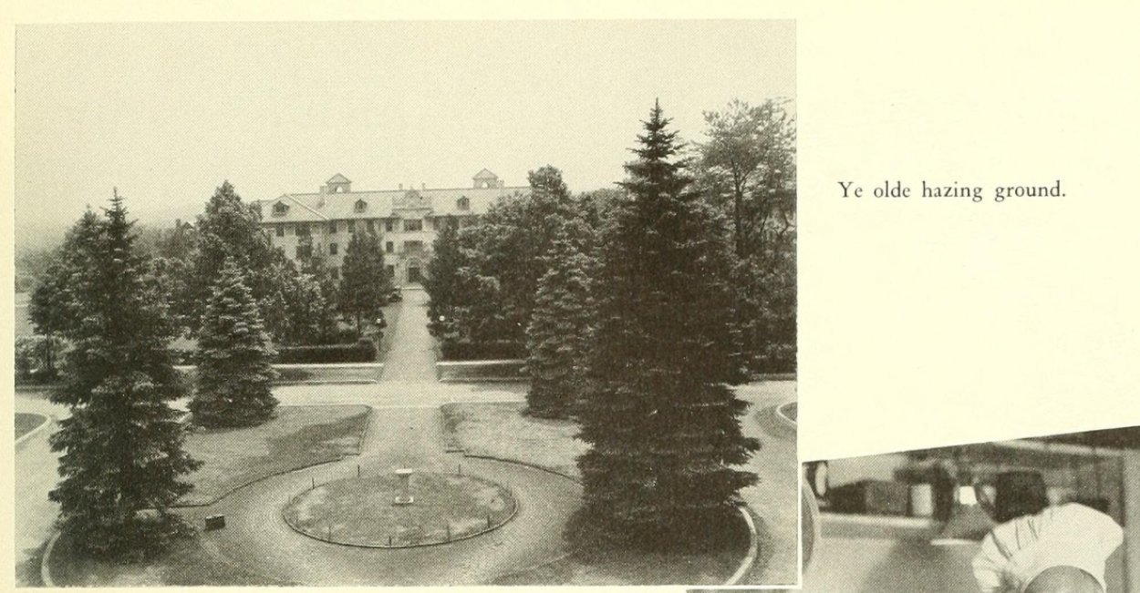 the sundial in front of college hall
