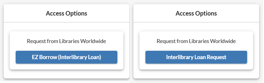 ezborrow and interlibrary loan access options